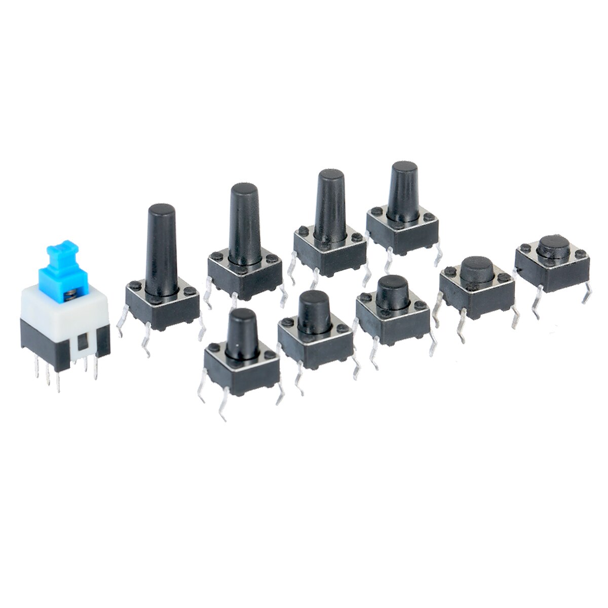 180PCS Tact Switch Push Button Switch 4PIN DIP Micro Switch For TV/Toys/home use Button Micro Momentary Tact Assortment Kit