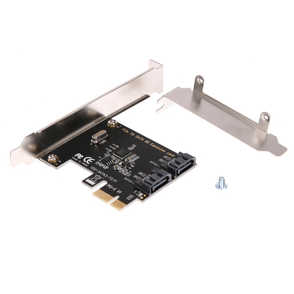 Podwójny SATA3.0 interfejsy PCI-E do SATA 3.0 wewnętrzny 6 gb/s porty rozszerzenie dysku Adapter do kontrolera karty do obliczeń PC