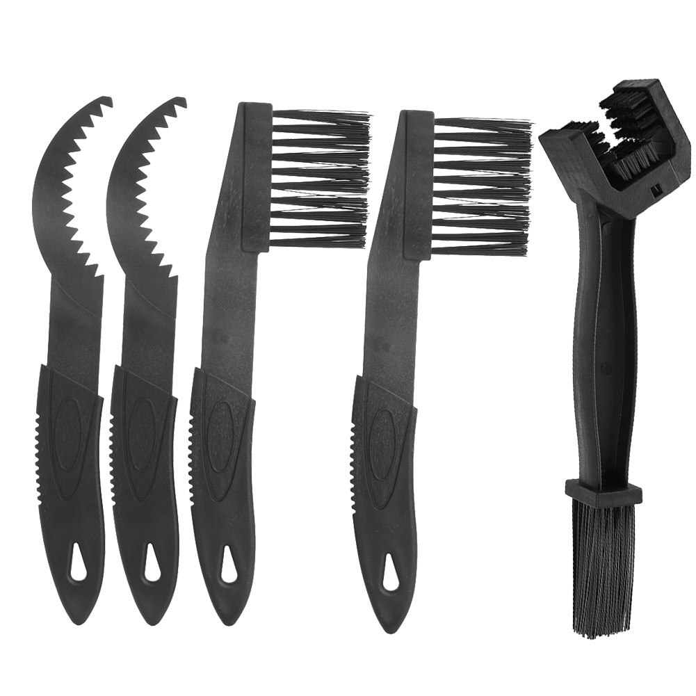 Bicycle Cleaning Brush Bike Chain Tyre Wheel Wash Cleaner Set Bicycle Cleaning Kit Clean Brush Gear Grunge Brush Chain Scrubber: 5PCS A