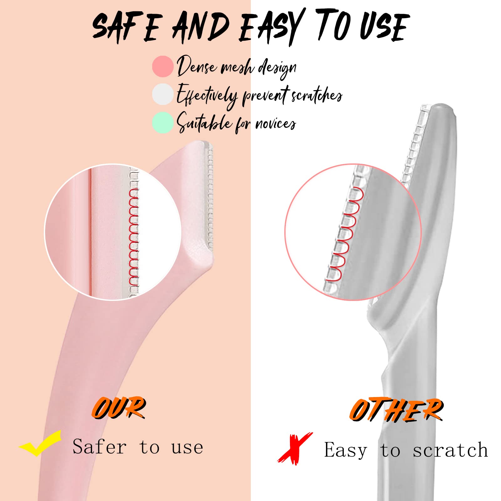 Wenkbrauw Trimmen Mes Wenkbrauw Gezicht Scheermes Voor Vrouwen Professionele Wenkbrauw Schaar Met Kam Brow Trimmer Schraper Accesso