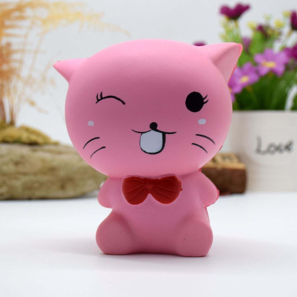 2018 Nuovo kawaii squishies Squishy Kitty Cat Bambola Lento Aumento Morbida Pizzico StressReliever Capretto antistress giocattoli juegos de mesa di goccia: set 2