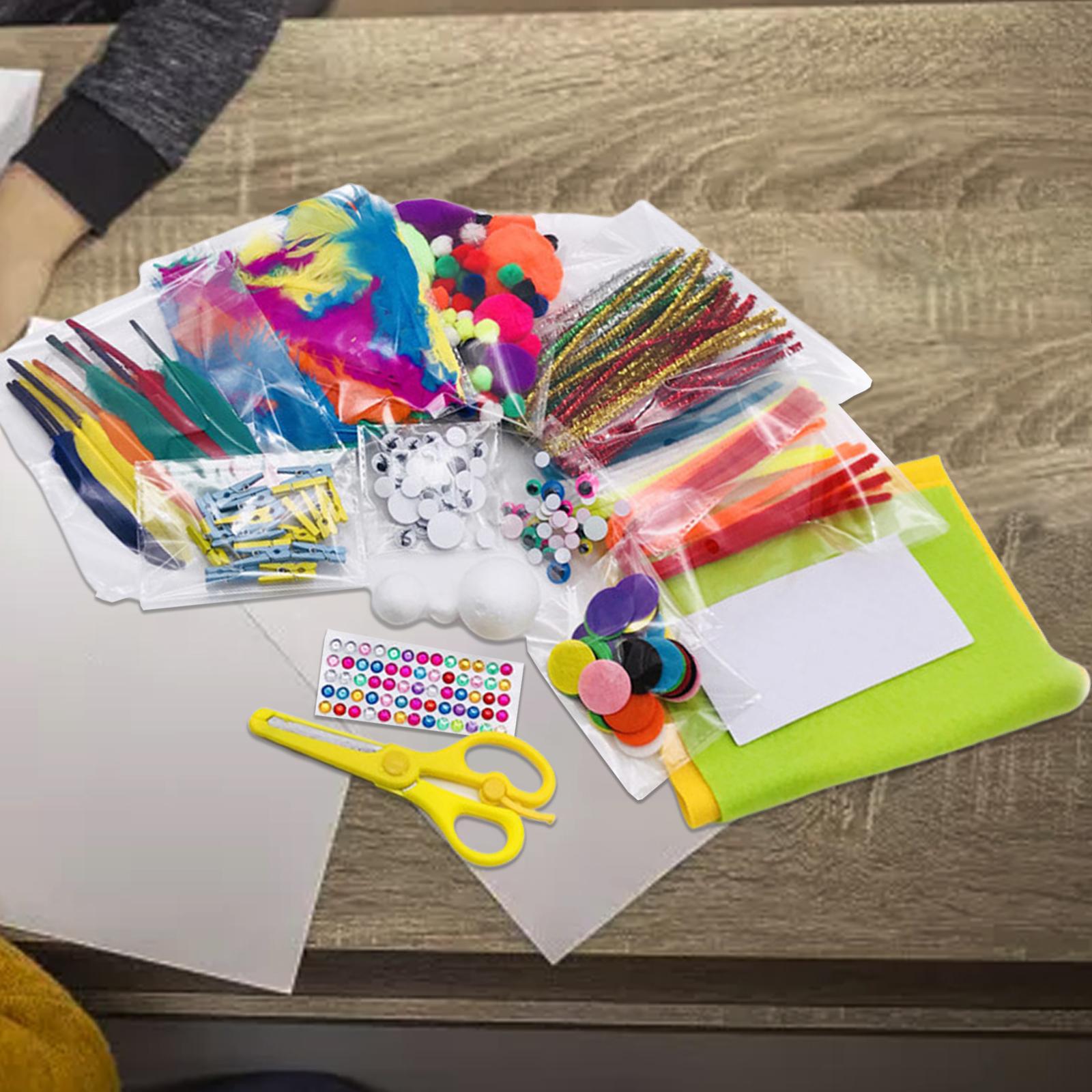 400-Pack Complete Craft Supplies &amp; Materials Make Your Own Puppet Making for Kindergarten Boy Girl Kids DIY Projects School