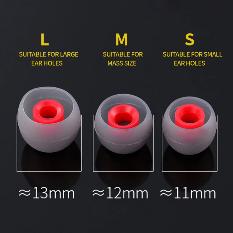 3/1 pares de almohadillas para auriculares, puntas para auriculares, almohadillas de silicona para auriculares L M S, cubiertas para auriculares internos, accesorios para auriculares