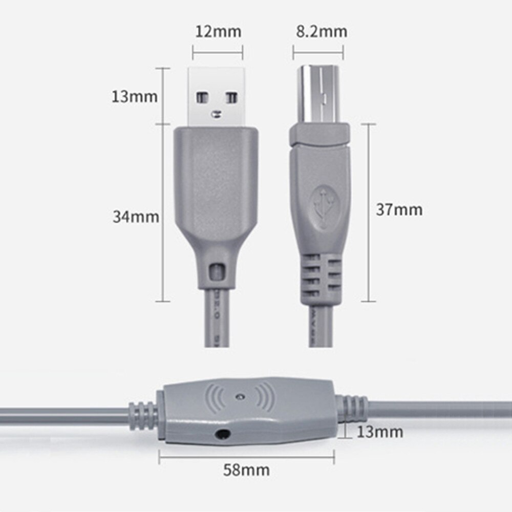 USB Drucker Kabel USB High Speed Drucken Kabel 2,0 Kabel für Kamera Computer Verbinden mit Drucker 1,5 M 3M 5M 10M 15M 20M 25M