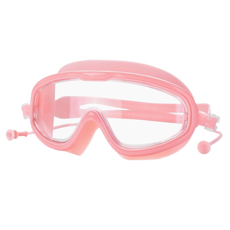 X5QF Super Big Frame Nearsighted Swim Goggles UV Protection for Beginner: Pink