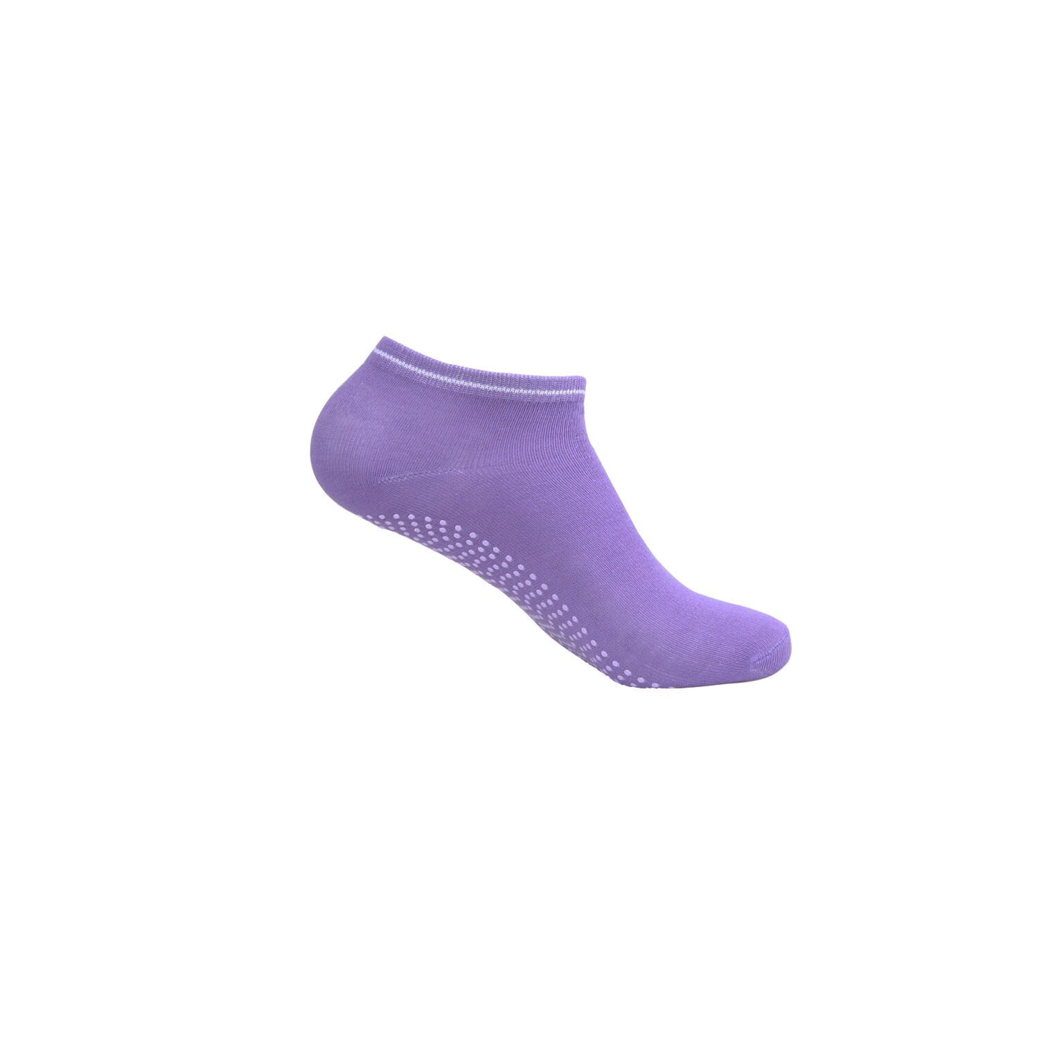 Chaussettes de Yoga pour femmes, lot de 4, antidérapantes, pour Ballet, Trampoline, gymnastique: Purple 