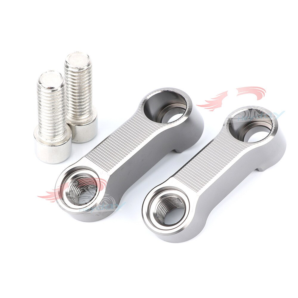 Soporte de aluminio CNC, Base de espejo retrovisor modificada, soporte extendido para KTM 450 SXF SMR 400/640 EXC 250 SX 125 990 ADVENTURE S: Gris