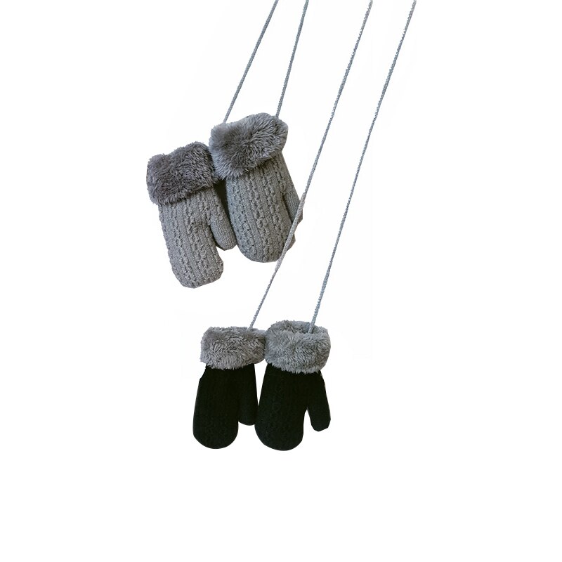 Zachte Gebreide Handschoenen Kinderen Winter Baby Handschoenen Jongens Dikker Breien Wanten Kinderen Houden Warme Wanten Handschoenen Baby Care Baby Cadeau