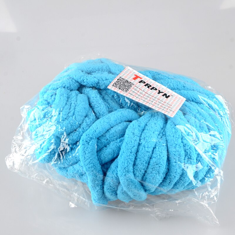 1pc = 250g gör-det-själv super skrymmande armstickningsull 2.5cm tjocka mattor stickat chenille chunky garn för stickning för handstickning