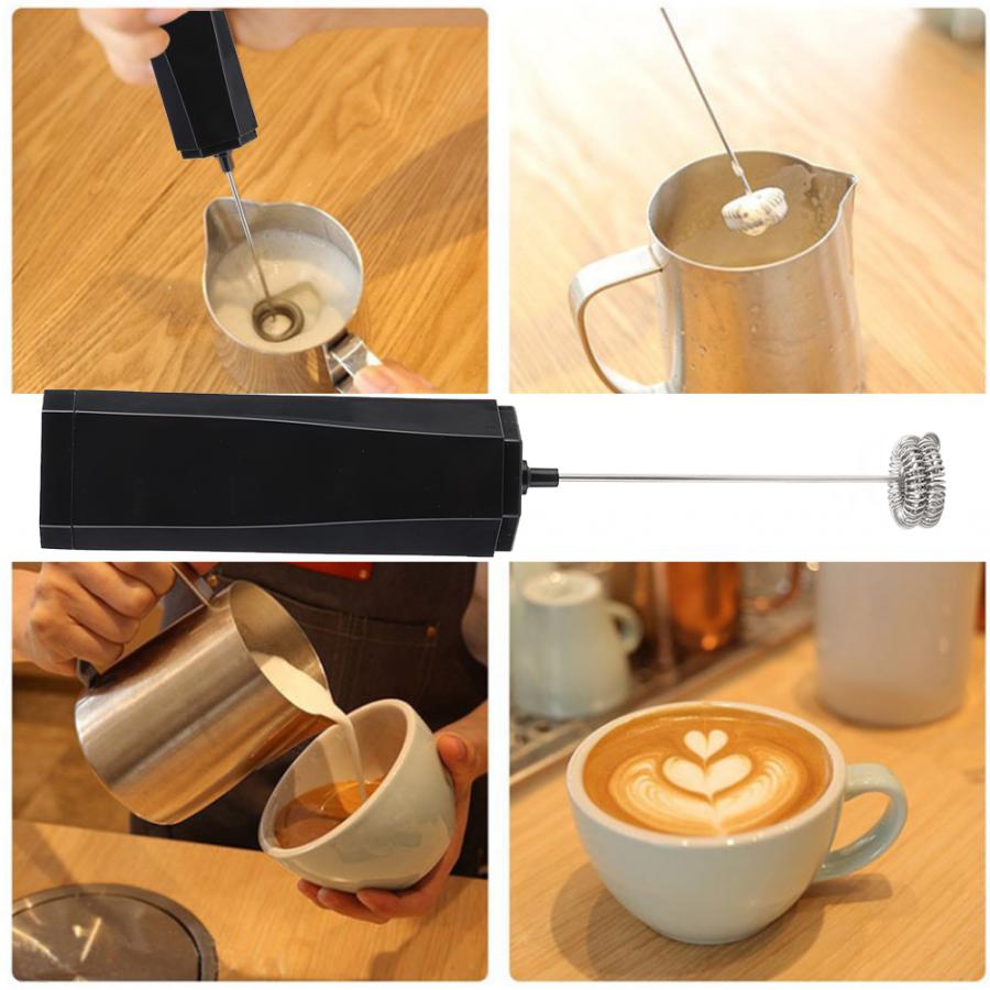 Elektryczne jajko mleko napoje kawa ubijaczka, rózga elektryczna trzepaczka robić jajek spieniacz spieniacz mini uchwyt mieszadło praktyczne narzędzie kuchenne