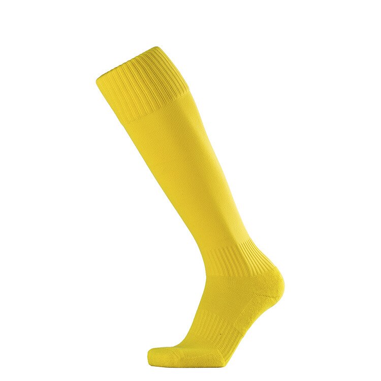 Brothock Football towel socks stockings men's high bottom Thicken nylon sports socks factory direct Cotton winter soccer socks: Yellow / 29-34