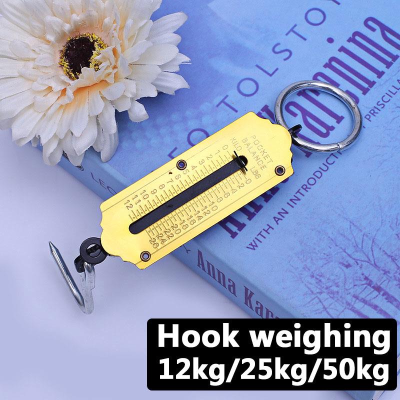 Weight Scale 50kg Hand-Held Spring Mechanical Scale Luggage Scale Portable Suitcase Hanging Accessories