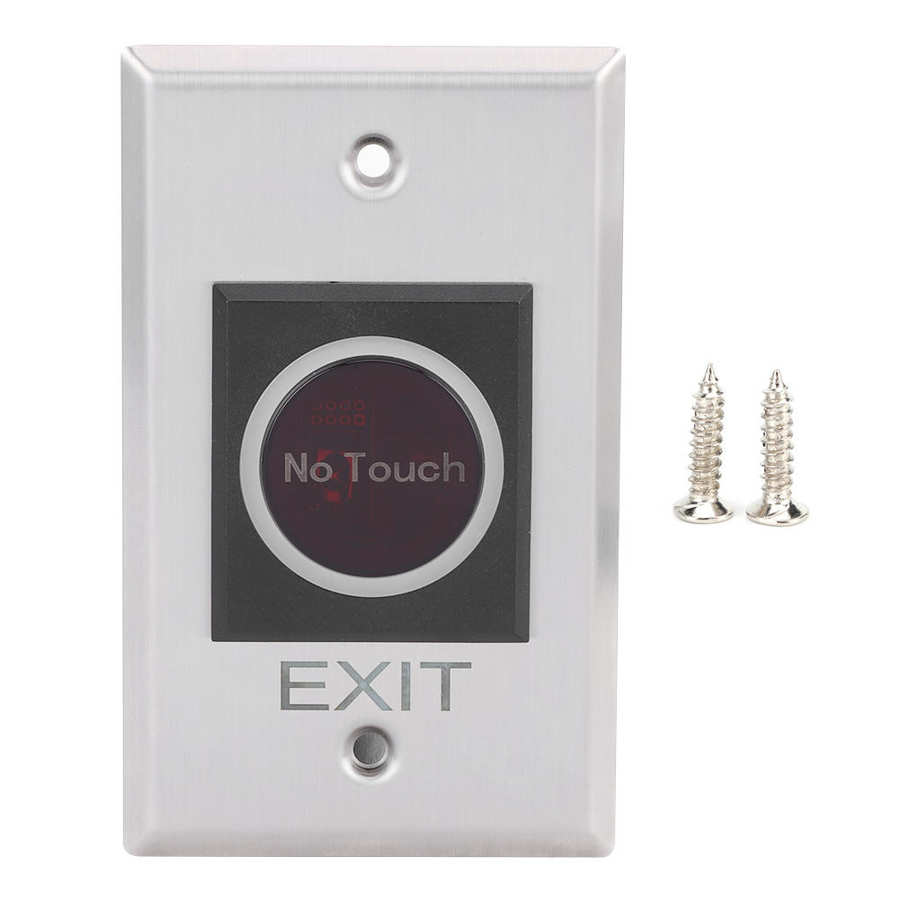 Infrarood Sensor Switch Non-Touch Exit Led Backlight Knop Toegangscontrole Systeem DC12V