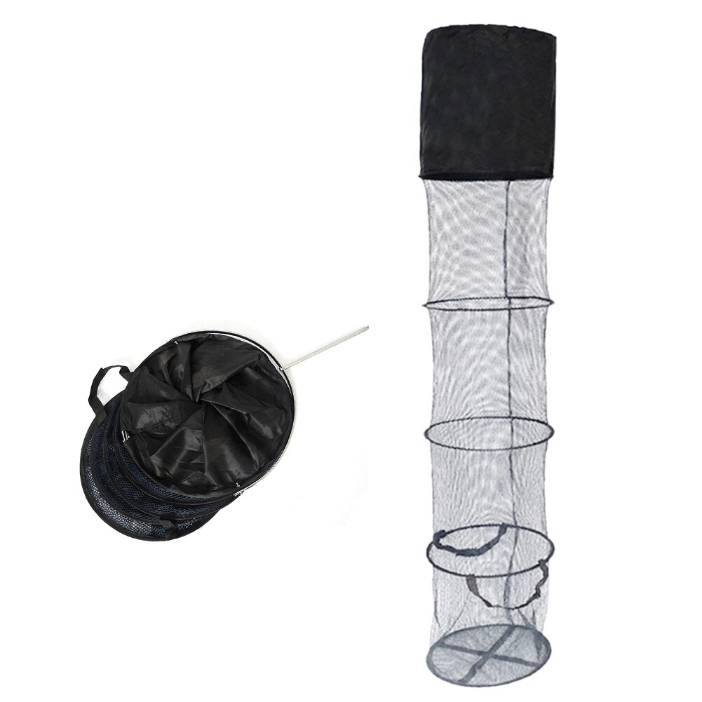 Opvouwbare 5 Layer Vissen Kooi Inklapbare Cast Netto Krab Val Nylon Outdoor Vis Mesh Val Garnalennet Vissen Accessoires