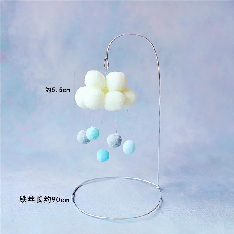 Décoration de la tête souris rose et bleu | En forme de cœur, moulin à vent, décoration de gâteau joyeux anniversaire, pour fête, fournitures de pâtisserie,: Cloud tassel set B