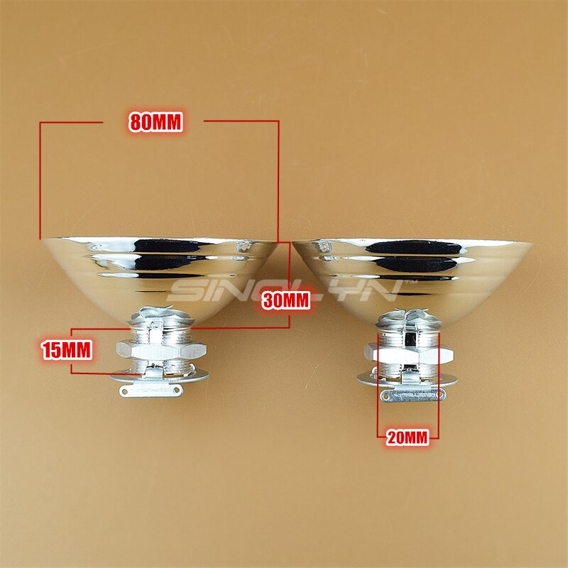 Sinolyn H7 Car Headlight Reflector High Beam A8 Reflect Bowl Heat Resisting 35W H1 HID Xenon Lamp Light Bulbs Accessories Tuning