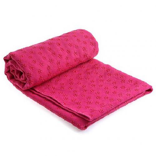 Non Slip Yoga Mat Cover Towel Blanket Gym Sport Fitness Exercise Pad Cushion: Red