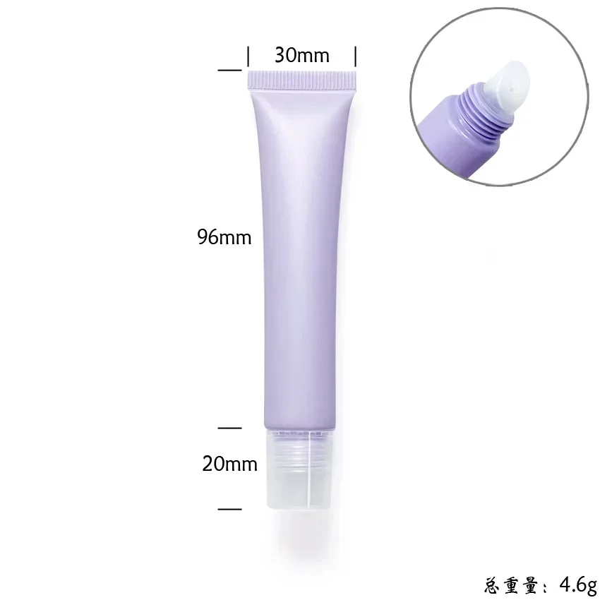 Tubos blandos cosméticos mate Jayaстика manguera crema para ojos aceite esencial crema para acné crema para pecas botellas recargables elementos esenciales de viaje: Gris claro