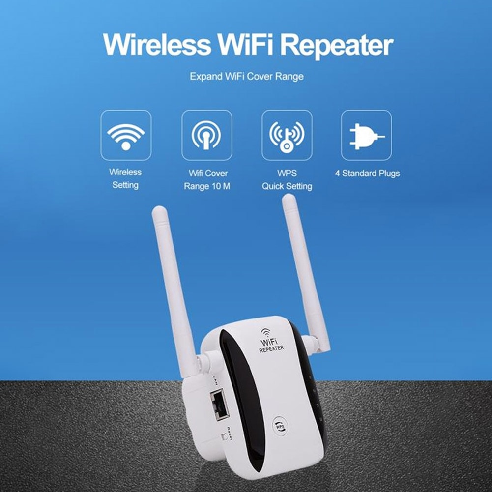 Senza fili WiFi Amplificatore 300Mbps Wi-Fi Ripetitore WiFi Ripetitore Del Segnale del Punto di Accesso per Uso Domestico di Sicurezza Del Computer Parti