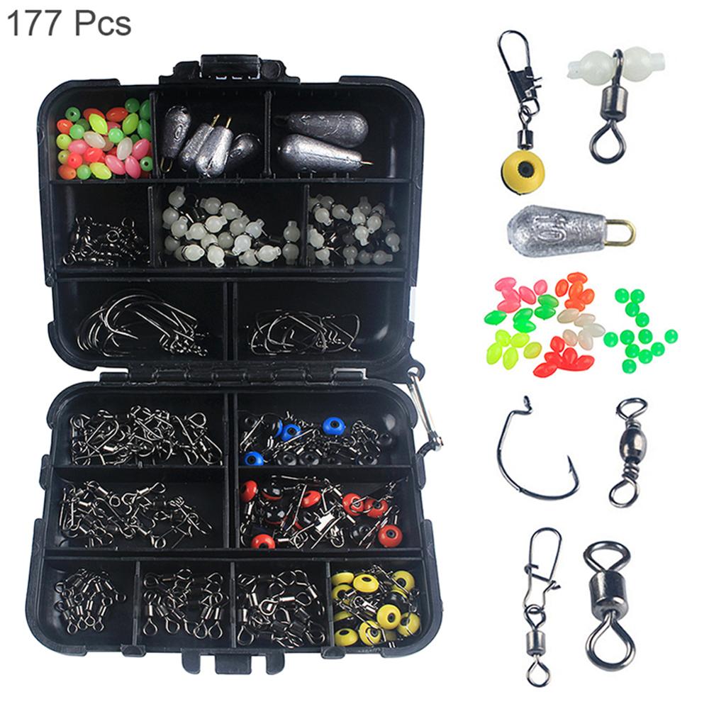 448-Piece Fishing Lures Kit - Complete 3-Layer Tackle Box Set With Hooks 949468