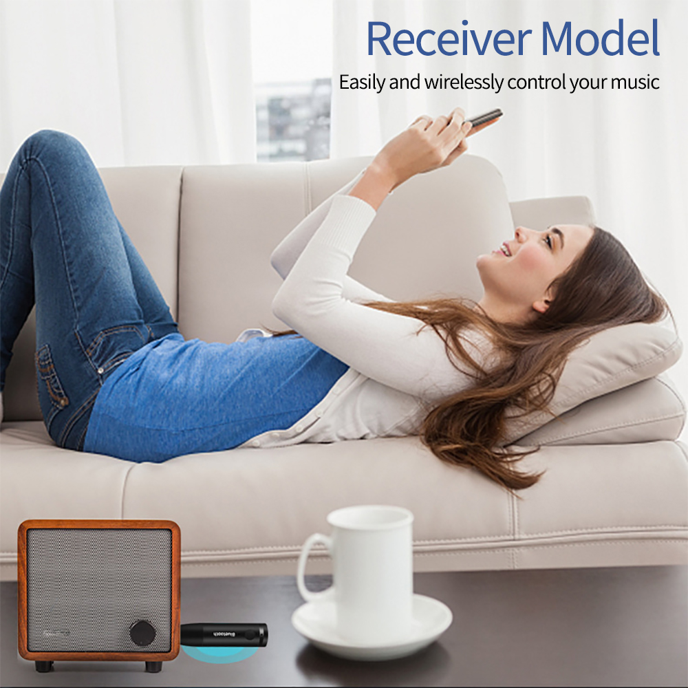 Receptor Bluetooth 5,0 de 3,5mm, Mini conector inalámbrico de 3,5mm, AUX, adaptador de Audio de música estéreo manos libres para kit de coche, auriculares y altavoz