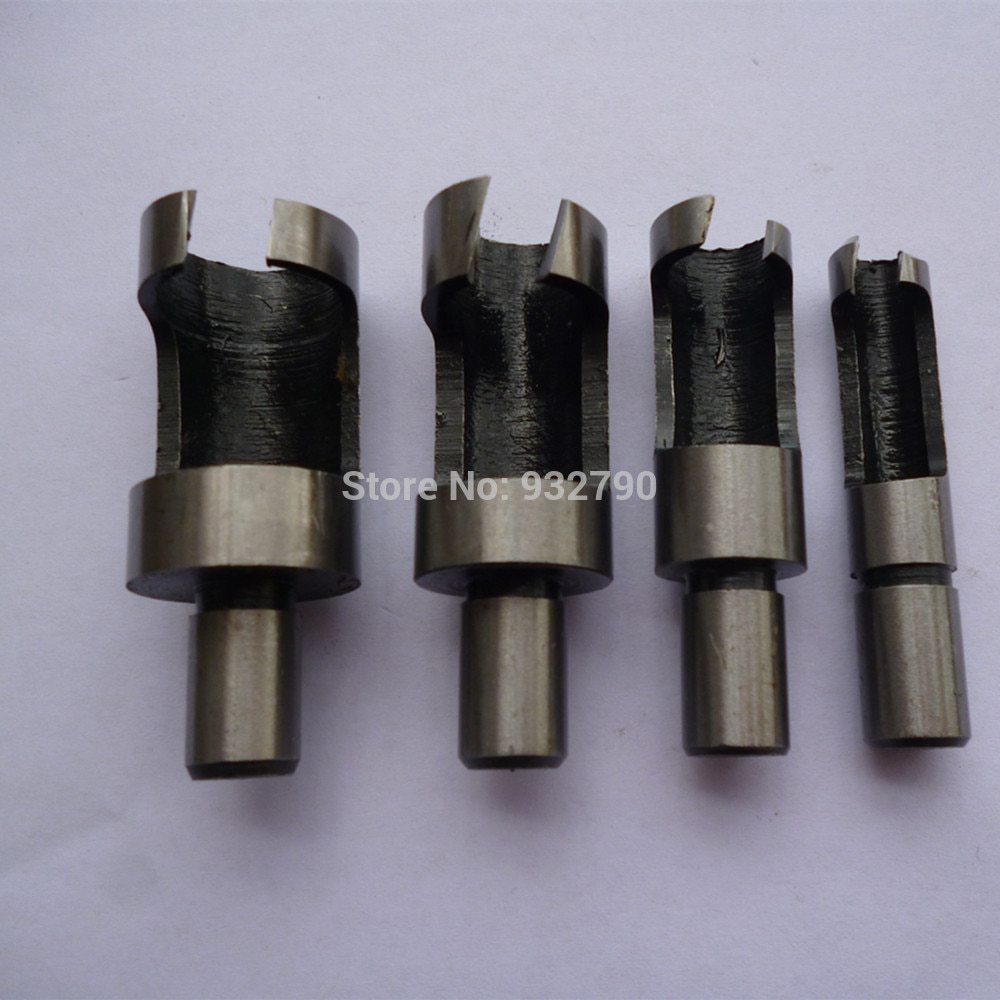 4 Stuks Plug Cutter Boor Set Power Tools 1/4 "3/8" 1/2 "5/8" Timmerwerk Houtbewerking Hout plug Cutter Snijgereedschap Boor Set
