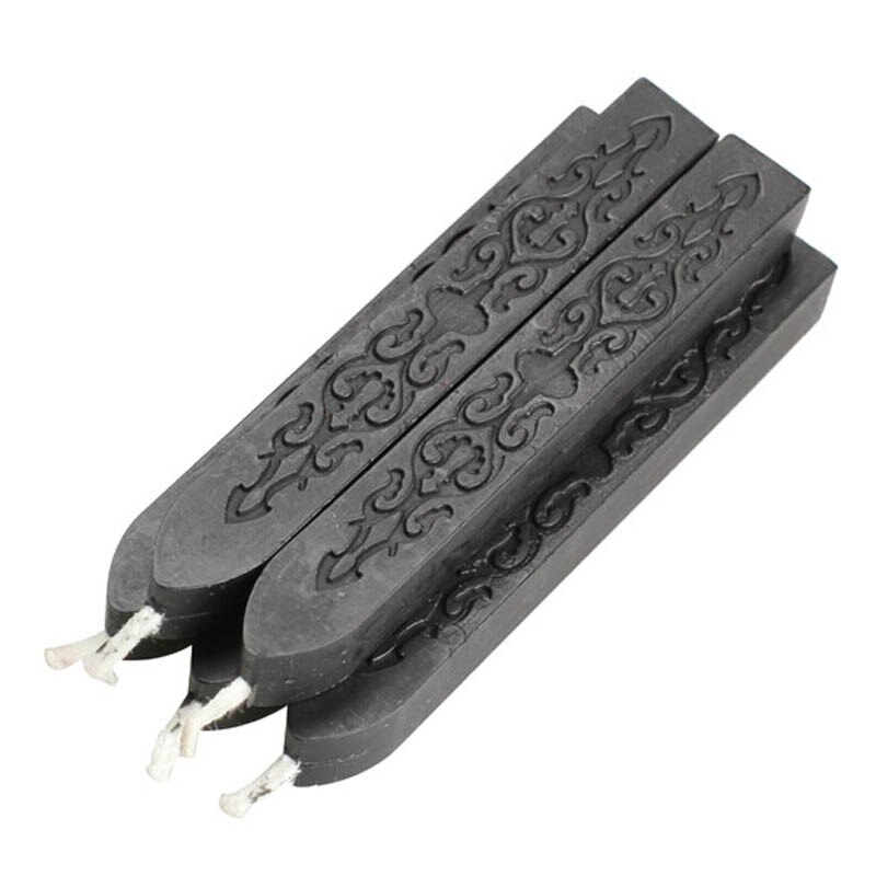 Set of 5 Square Candle Wax with Wick Sealing Wax Stick for Home Party Festival Candlelight Dinner HTQ99