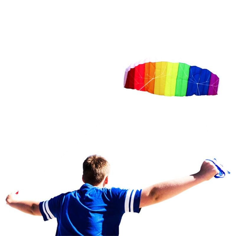Kinderen volwassenen cartoon blauwe kwallen vlieger lange staart met 100m lijnen regenboog vlieger kinderen buitenactiviteiten leuk speelgoed verjaardag