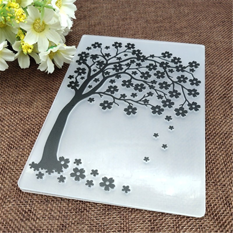 Trees print DIY Plastic Embossing Folders for DIY Scrapbooking Paper Craft/Card Making Decoration Supplies