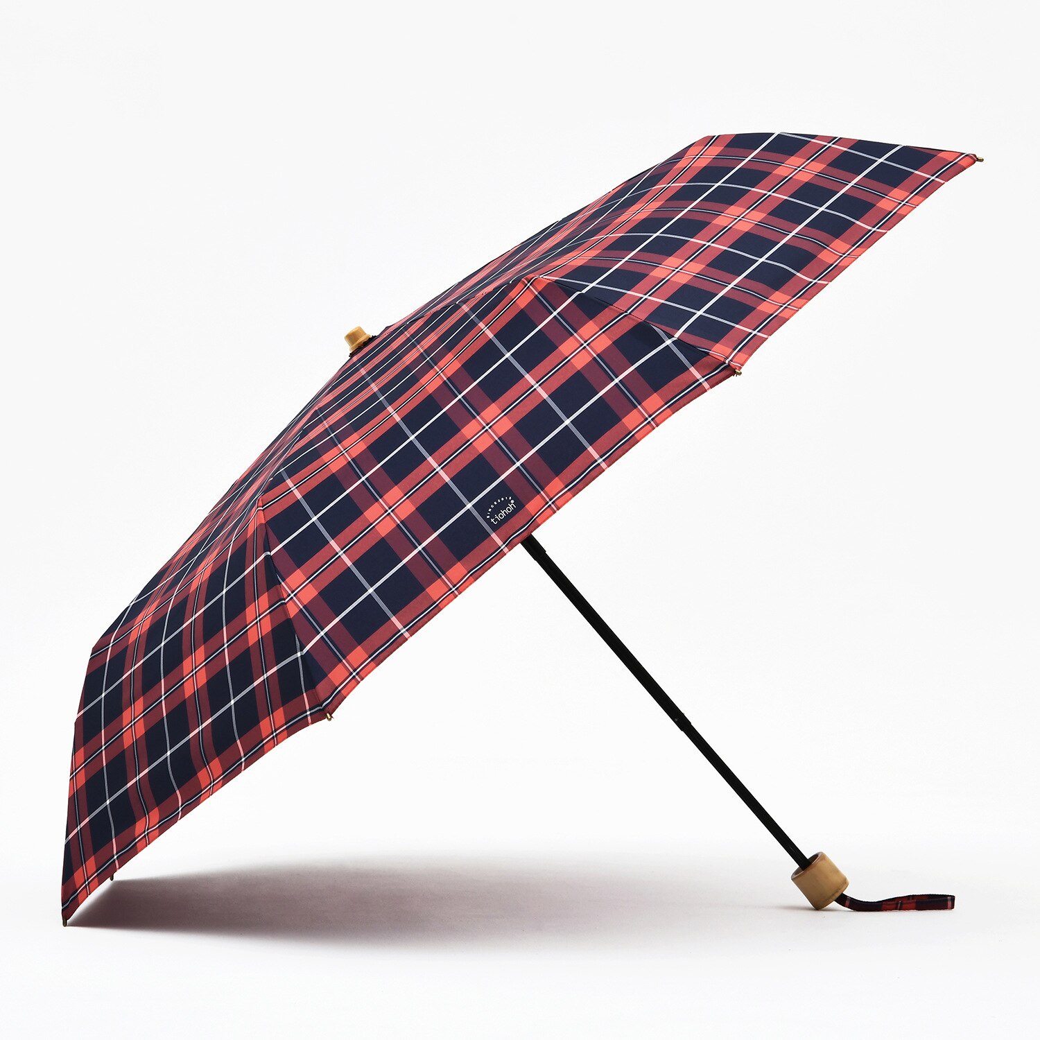 Scottish Plaid Umbrella Rain Women Bamboo Long Handle Umbrellas Windproof 8 K Stick Golf Umbrella Folding 190T Pongee Paraguas: 3 fold-plaid