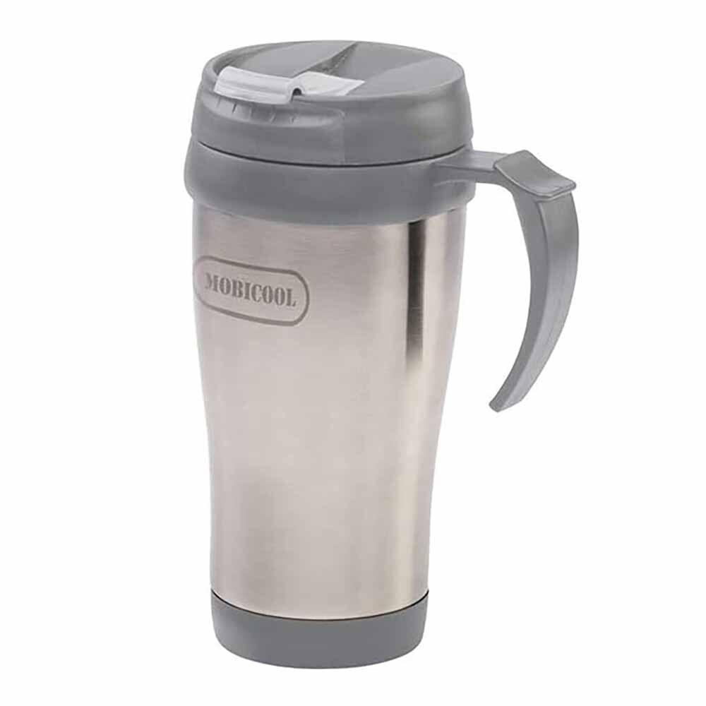 Mobicool MDA40 0,40 Liter Edelstahl Reise Tasse/Becher, Vakuum Isolierung, Maximale Wärme Isolierung
