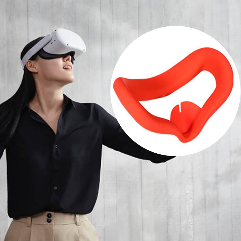 Weiche, schweißabweisende und lichtundurchlässige silikon-augenschutzhülle für oculus quest 2