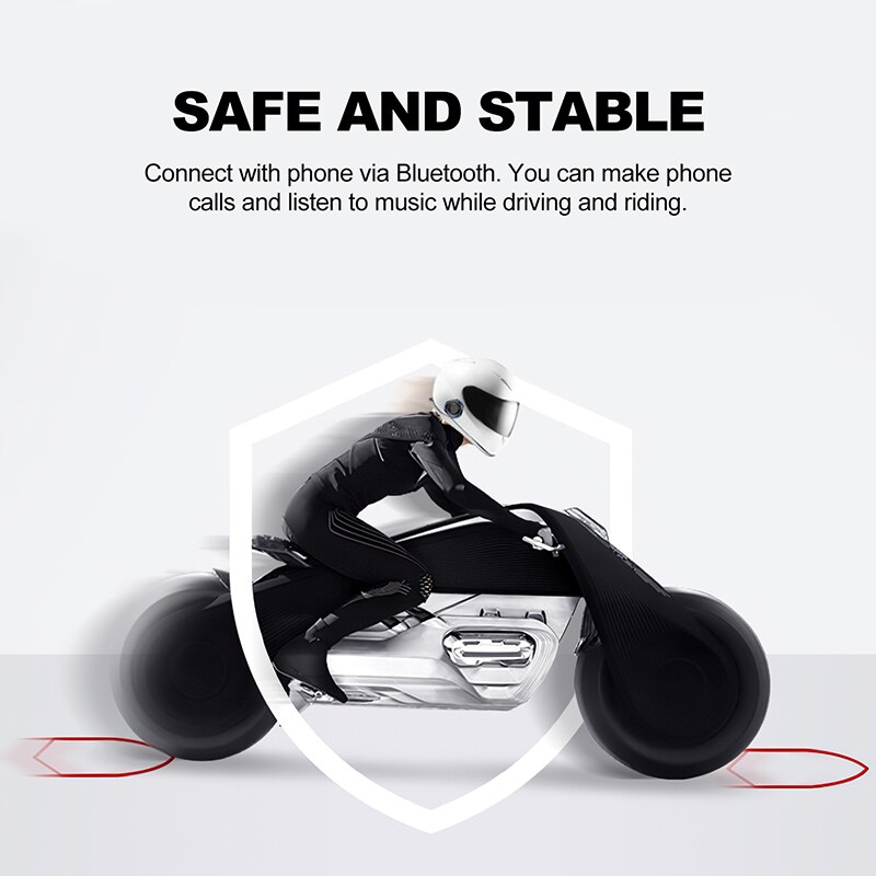 Motorcycle Helmet Bluetooth Headset Wireless Hands-free Outdoor Waterproof Sport Speakers Music Call Control Helmet Audio System