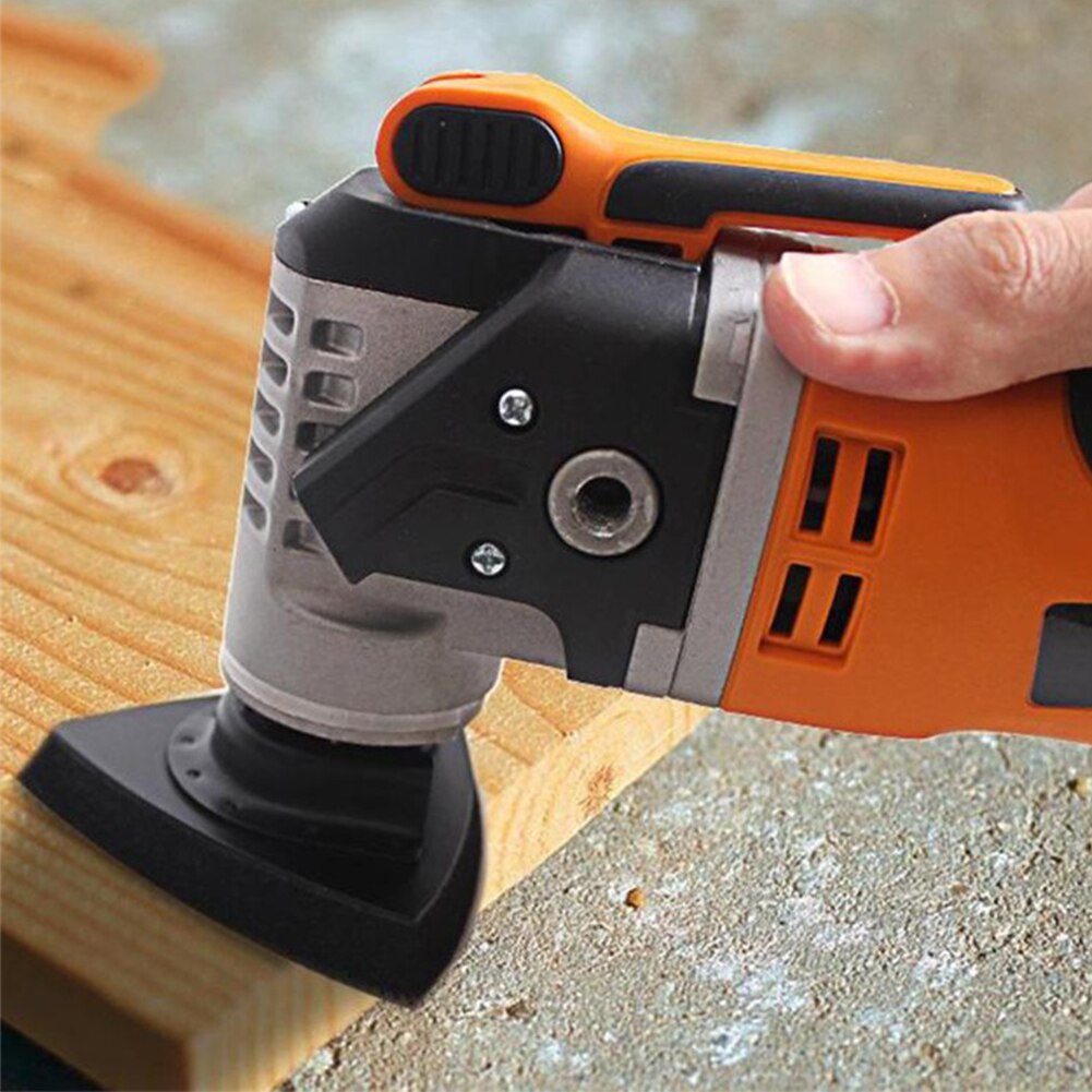 51pcs Polishing Oscillating Multitools Power Tool ABS Sand Disc Kit Saw Blades Triangle Sandpaper Triangular Home Woodworking