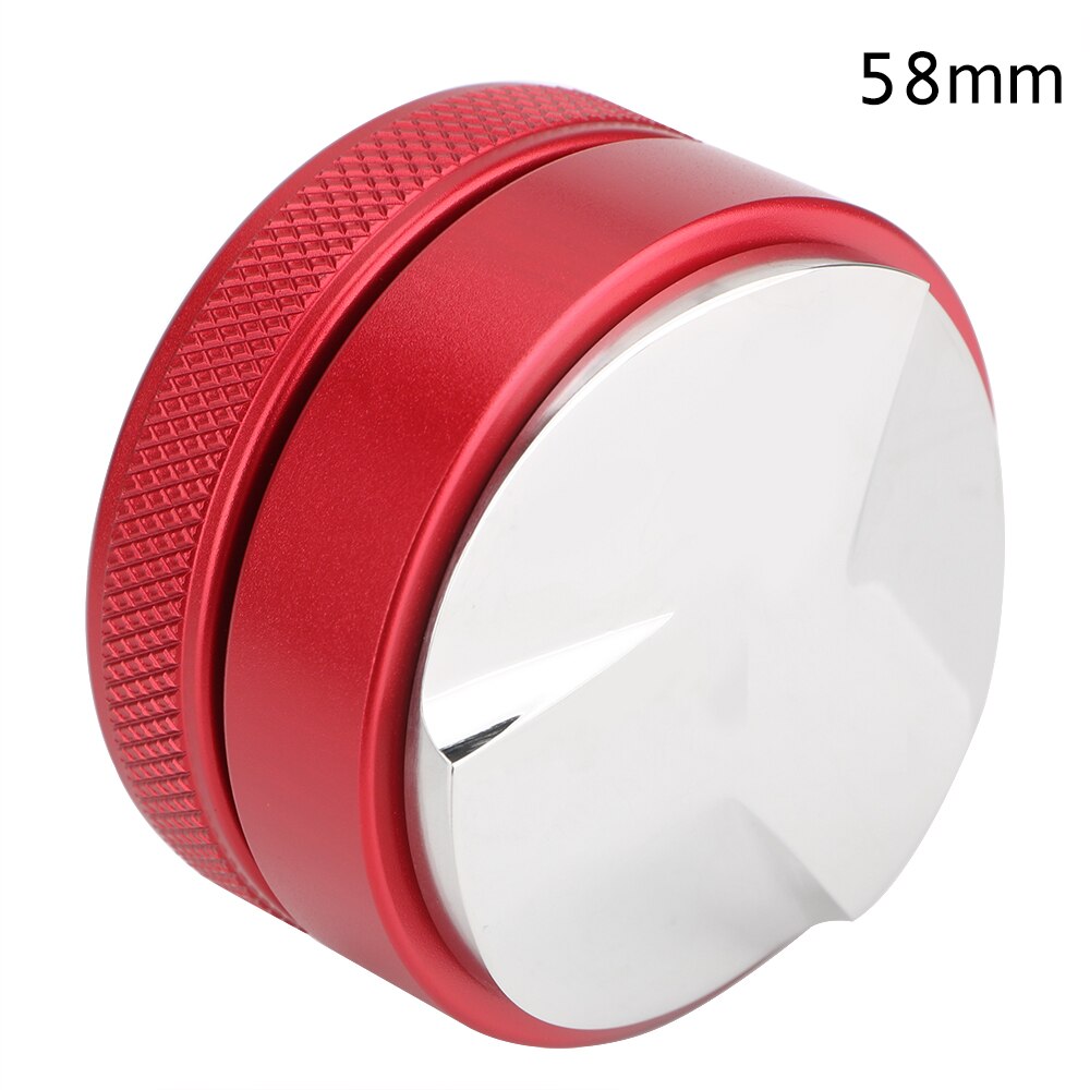 51/53/58mm 304 Acero inoxidable distribuidor de café Gadgets Accesorios de café Espresso Tampers de mano: Red 58mm