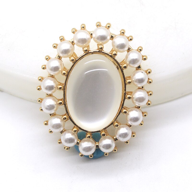 Exquisite 10pcs/set alloy metal pearl DIY jewelry accessories rhinestone crystal wedding invitation clothing artwork: 38