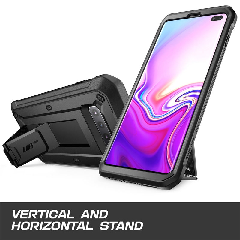 SUPCASE For Samsung Galaxy S10 Plus Case 6.4" UB Pro Full-Body Rugged Holster Kickstand Cover WITHOUT Built-in Screen Protector