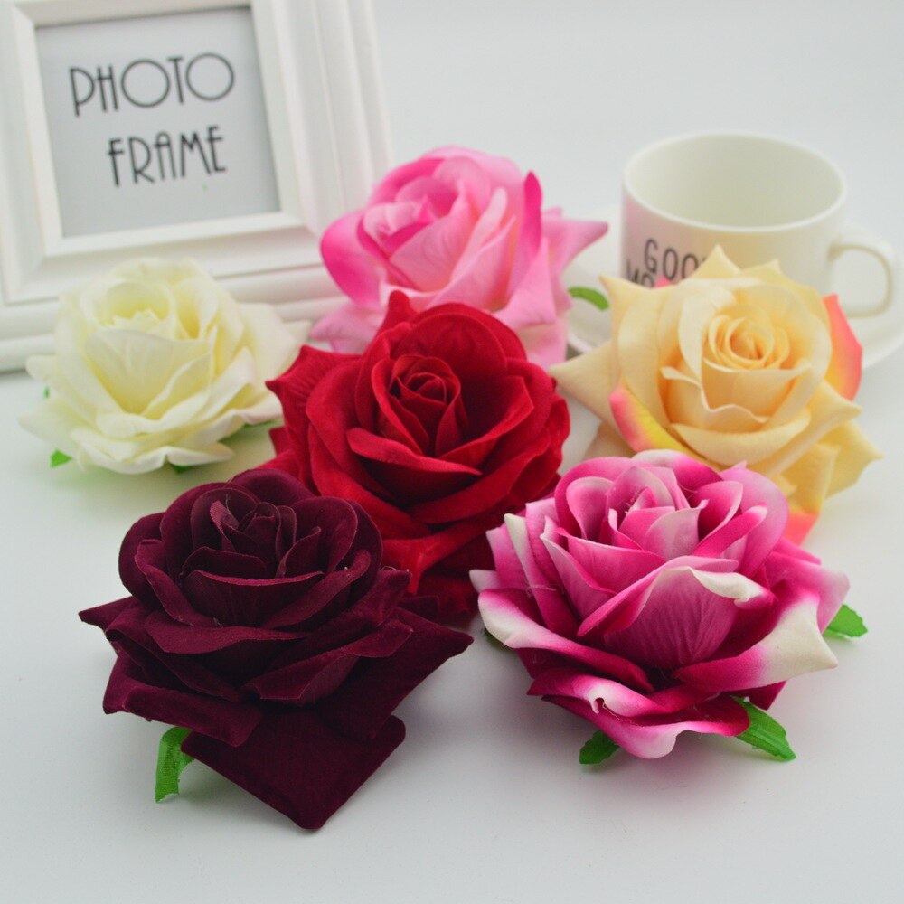 50 stk silke roser hoved til hjemmet bryllup dekoration valentinsdag gør-det-selv kranse vaser billig kunstig blomstervæg: Blande