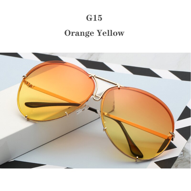 UV400 Anti-glare Metal Frame Sunglass Outdoor Driver Mirror Sun glasses Fishing For Male Female Driver Goggles Eyewear In Car: G15