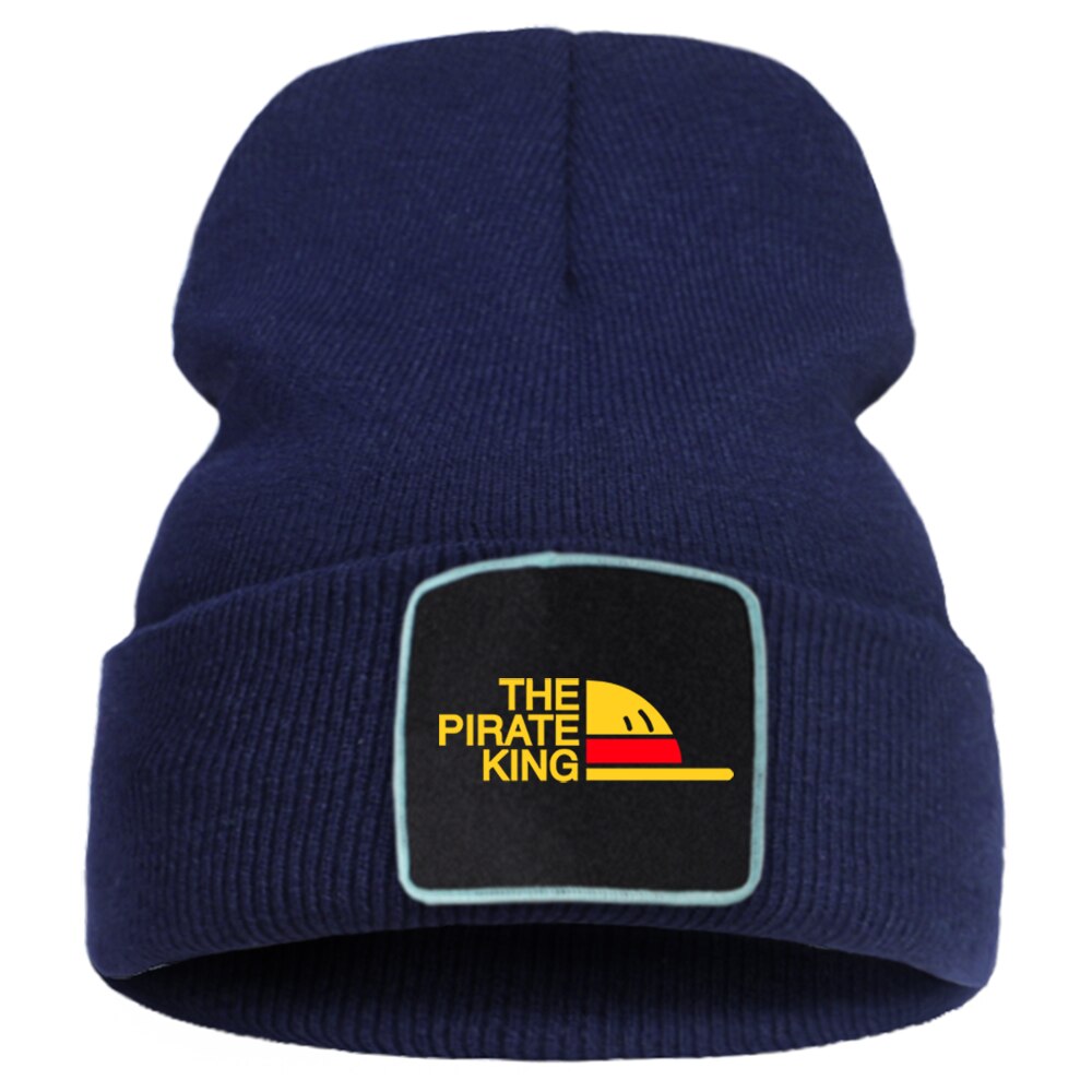 Een Stuk De Pirate King Vrouw Beaines Voor Winter Unisex Gebreide Cap Outdoor Hip Hop Skullies Hoed Casual Warm Mannen beanie Caps: dark blue6