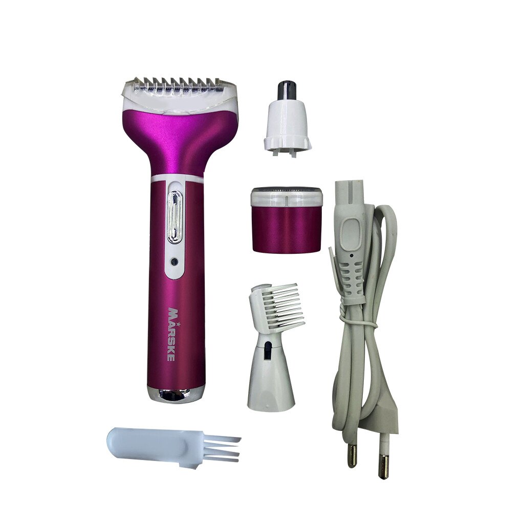 Smart Home for Adult Eyebrow Clipper Beard Beauty Use Nose Hair 4 In 1 Clipper Electric Nose Face Beard Remove Shaver: EU Plug