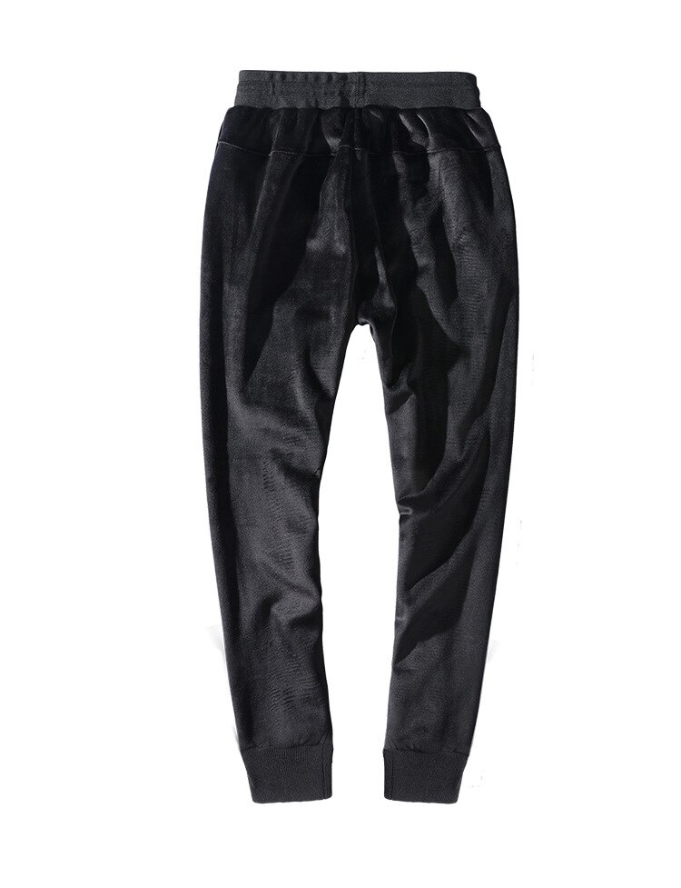 Camouflage Casual Plus Size 8XL 9XL Trousers Mens Winter Warm Drawstring Harem Pants Camo Jogger Pants Fleece Sweatpants