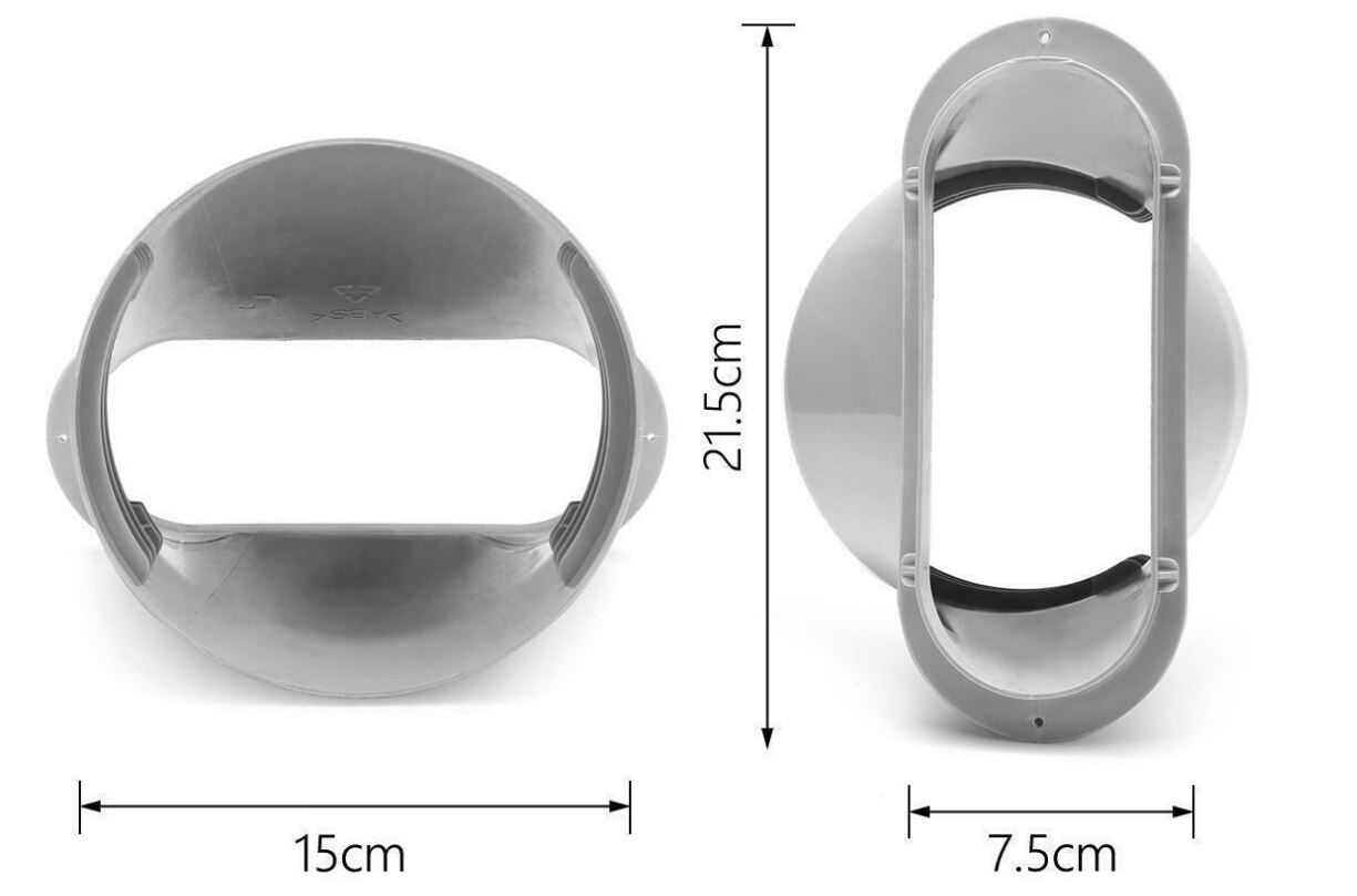 Portable Air Conditioner Accessories Window Plate Adaptor Exhaust Hose Tube Air Conditioner Spare Parts: 15cmAdaptor