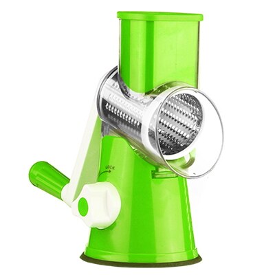 Handleiding Spiraal Rasp Cutter Mandoline Groente Fruit Slicer Ui Snijder Knoflook Rasp Keuken Accessoires Groentesnijder: green