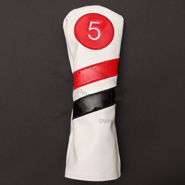 ANCLLO Set Di 4 Copricapi In Pelle PU Stile Vintage Golf Premium 1 3 5 - Foto 5