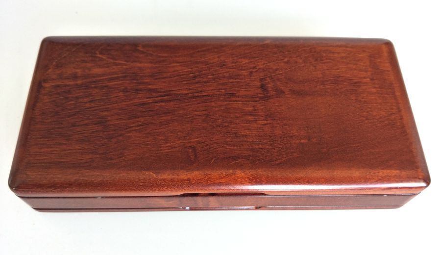 Uitstekende houten hobo riet case hold 40 stks riet Sterke