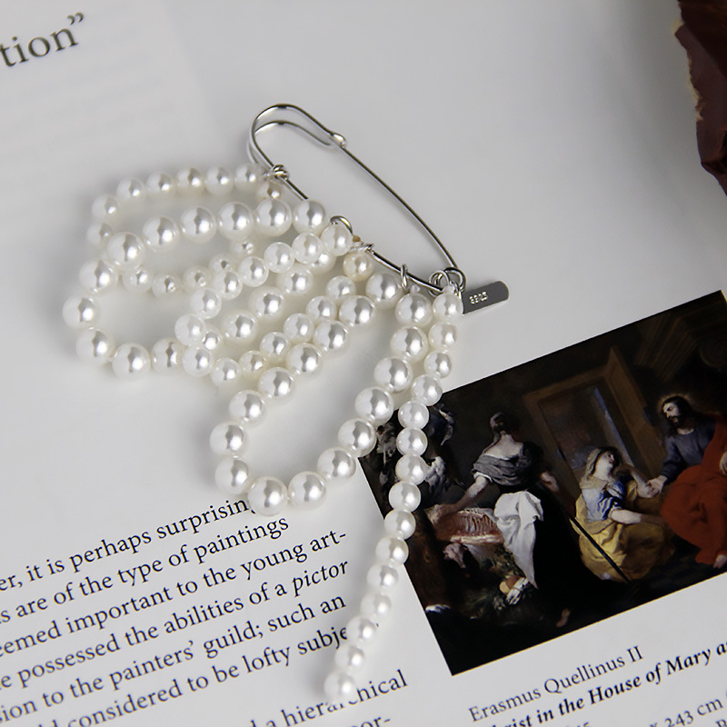 Silvology Shell Perle Pin Quaste Broschen 925 Sterling Silber Böhmen Luxus Broschen für Frauen Hochzeit Partei Bankett Schmuck