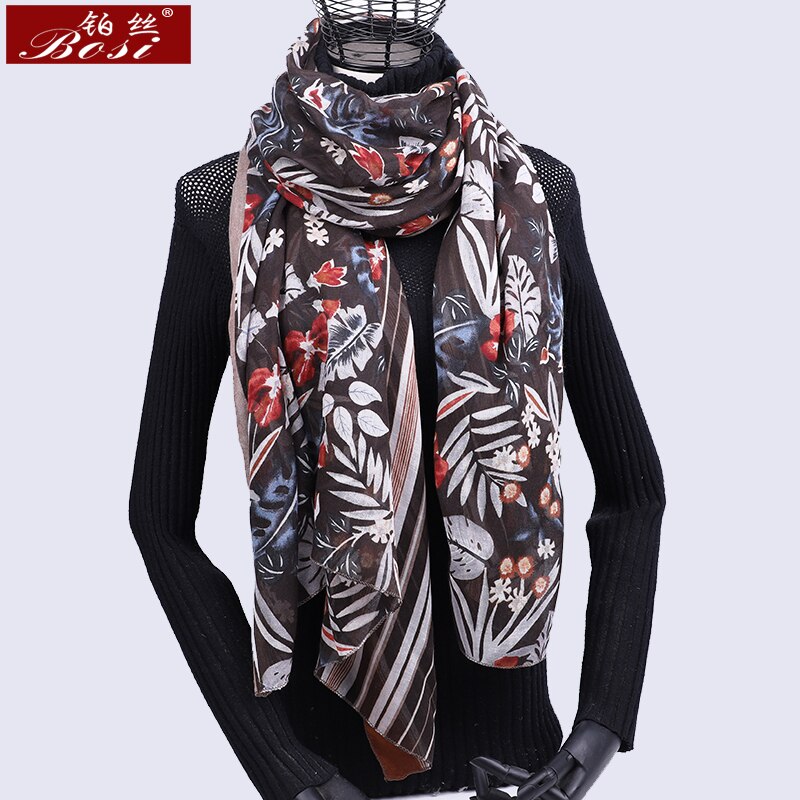 winter Cotton scarf printing scarves women warm luxury brand long shawls and wraps solid female pashmina foulard