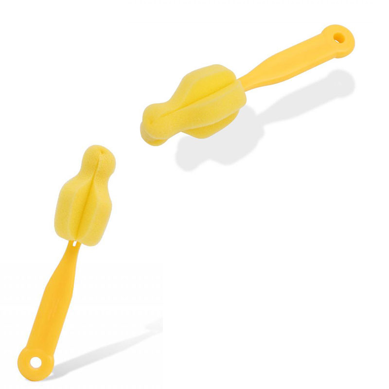 4 Teile/los Flasche Schwamm Reinigung Pinsel Werkzeuge Stroh Pinsel Zufällige Farbe Baby Flasche Pinsel Reiniger