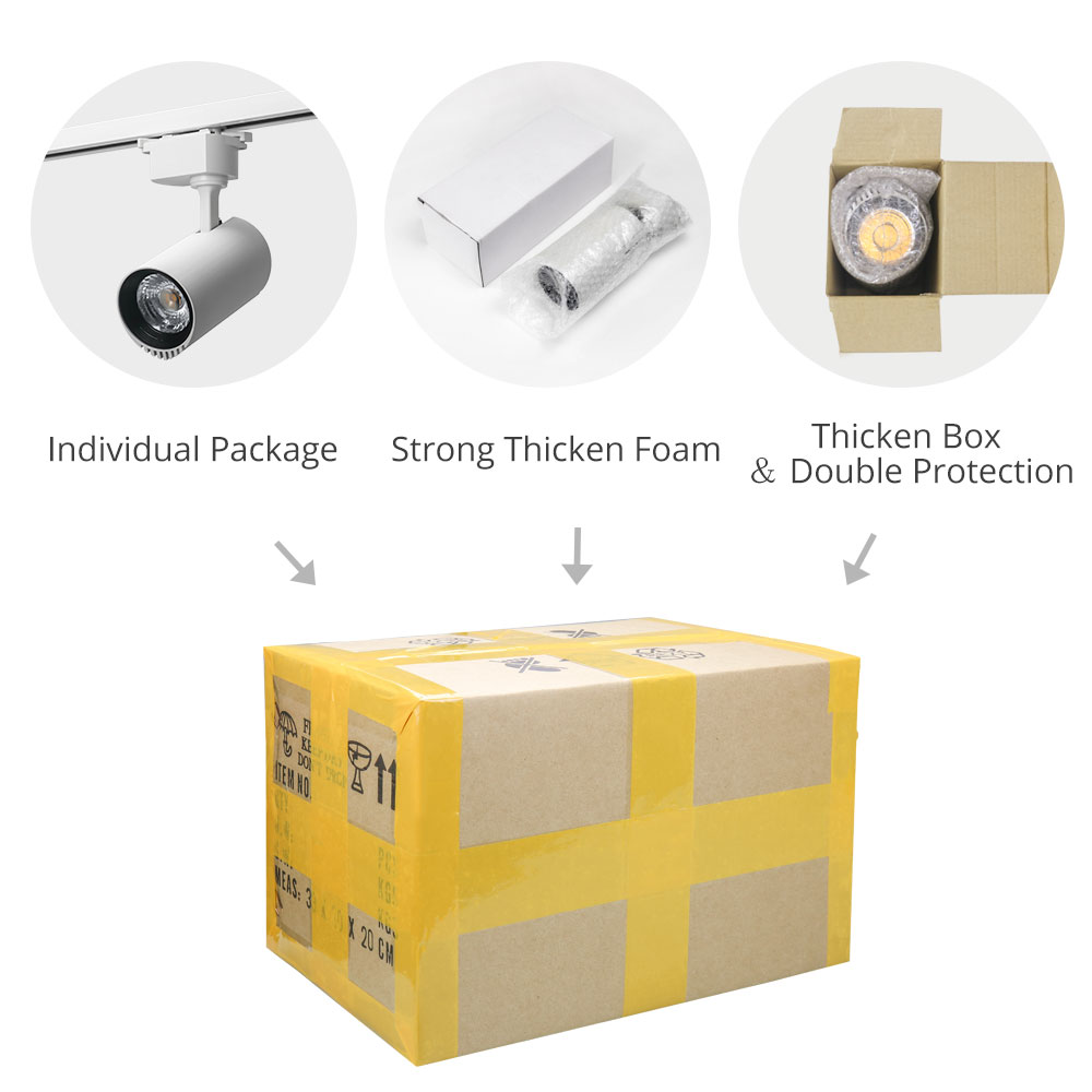 30W LED Track Lights Track Aluminum Spotlight Rail Light Fixtures Fruit Shop Clothes Store Shoe Night Lighting